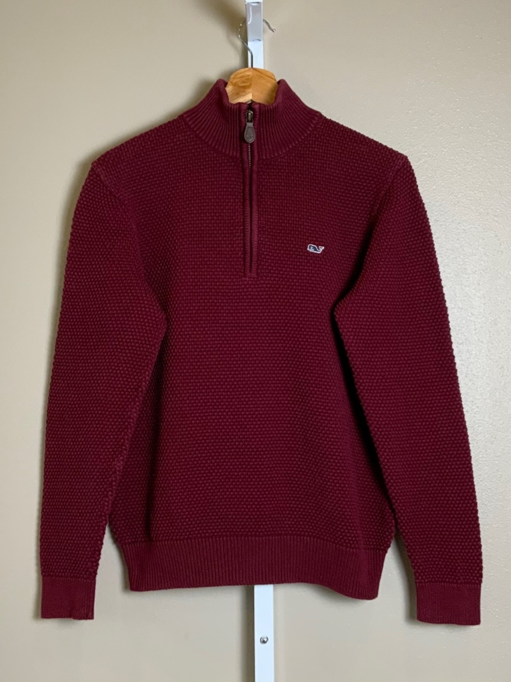 Vineyard Vines Waffle 1/4 Zip Sweater